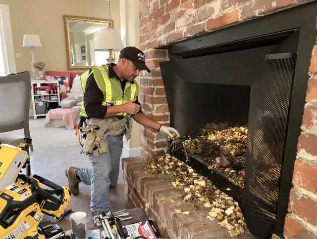 Safe screening installation by Norton Chimney Sweep in Norton, MA