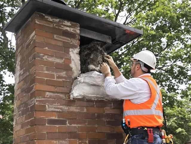 Humane removal of debris and animals by Norton Chimney Sweep in Norton, MA