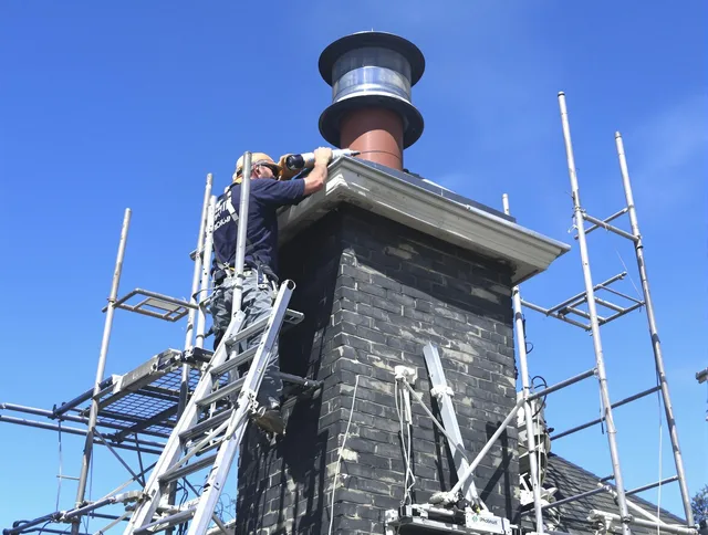 Sturdy chimney crown finished by Norton Chimney Sweep in Norton, MA