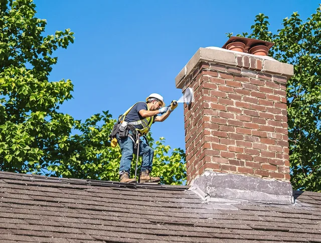 Norton Chimney Sweep performing an inspection with advanced tools in Norton, MA