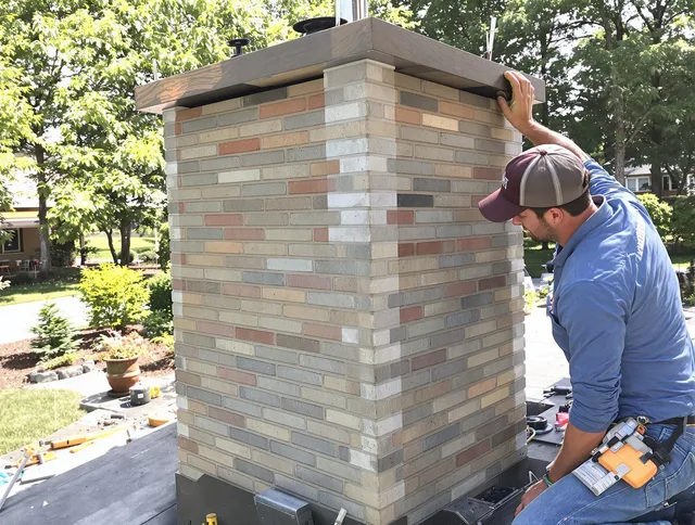 Norton Chimney Sweep completing a modern chimney remodel in Norton, MA
