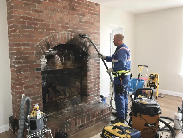 Norton Chimney Sweep expert performing detailed chimney sweep in Norton, MA