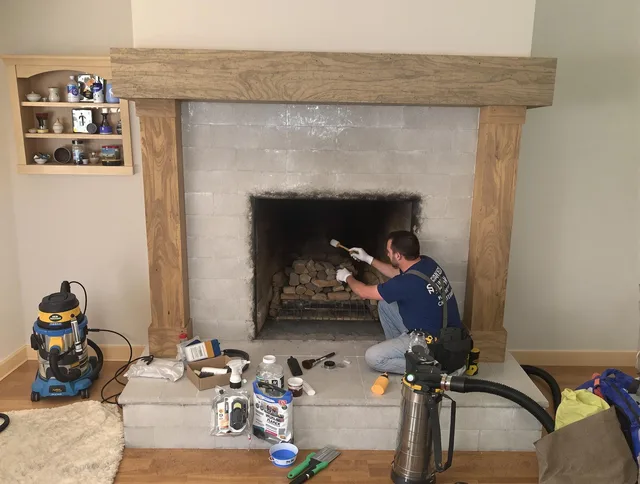 Detailed creosote removal process by Norton Chimney Sweep in Norton, MA