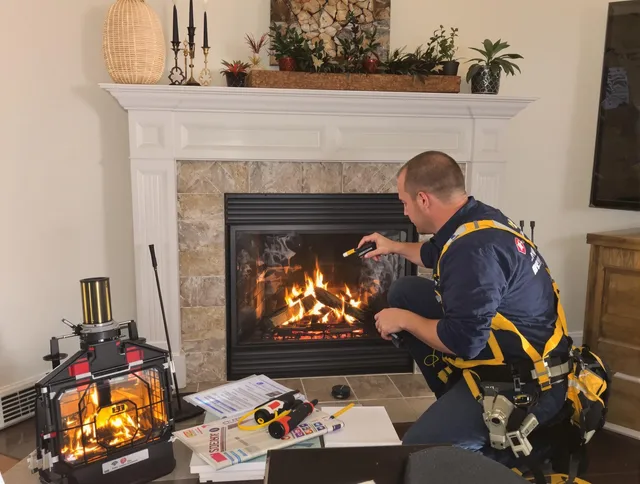 Safety-focused fireplace inspection by Norton Chimney Sweep in Norton, MA