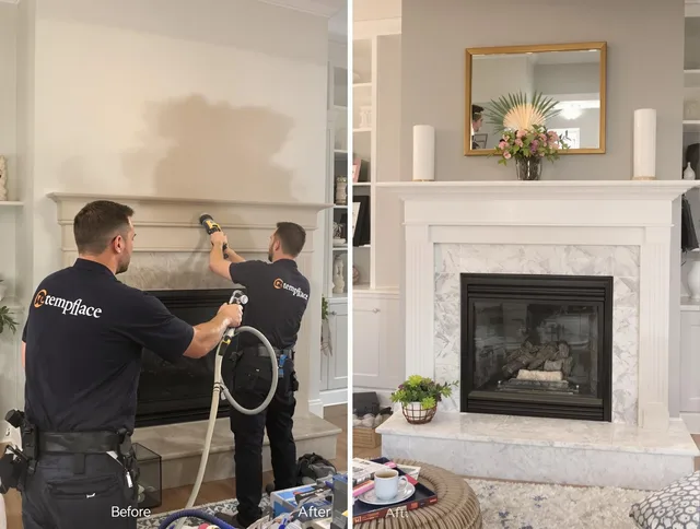 Professional soot removal by Norton Chimney Sweep team in Norton, MA